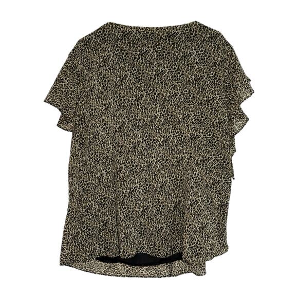 Cato Woman Black and Brown Animal Print Skirt and Top Set, Size 26W, Pre-owned - Picture 3 of 9